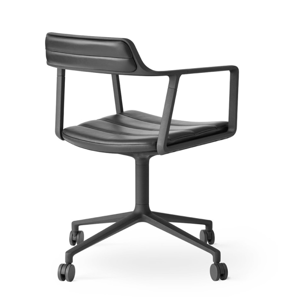 Vipp 452 Swivel Bürostuhl mit Rollen schwarz